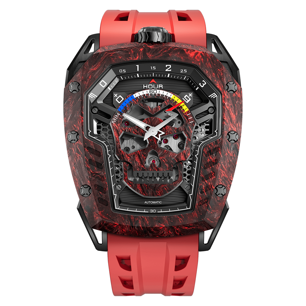 Tsarbomba Reactor-Core Decay Mechanical Carbon Fiber Watch