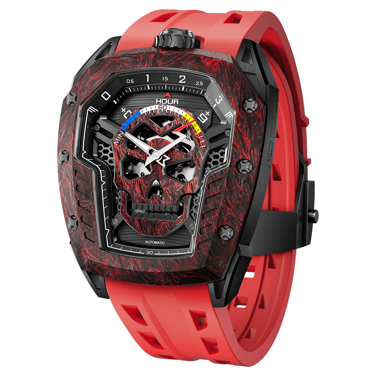 Tsarbomba Reactor-Core Decay Mechanical Carbon Fiber Watch