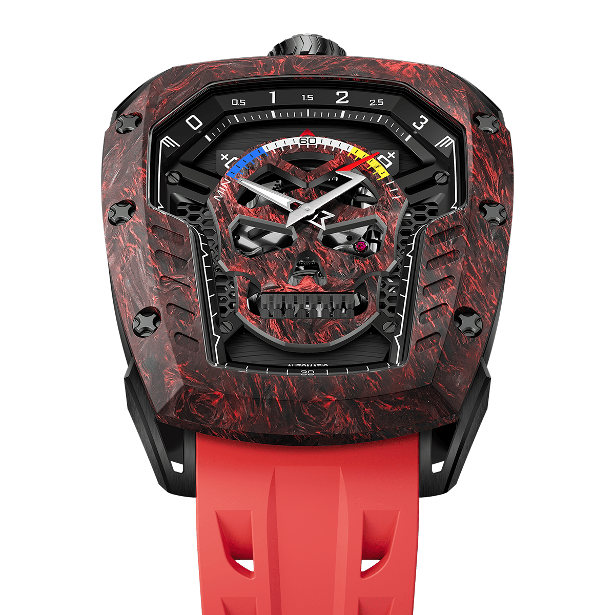 Tsarbomba Reactor-Core Decay Mechanical Carbon Fiber Watch
