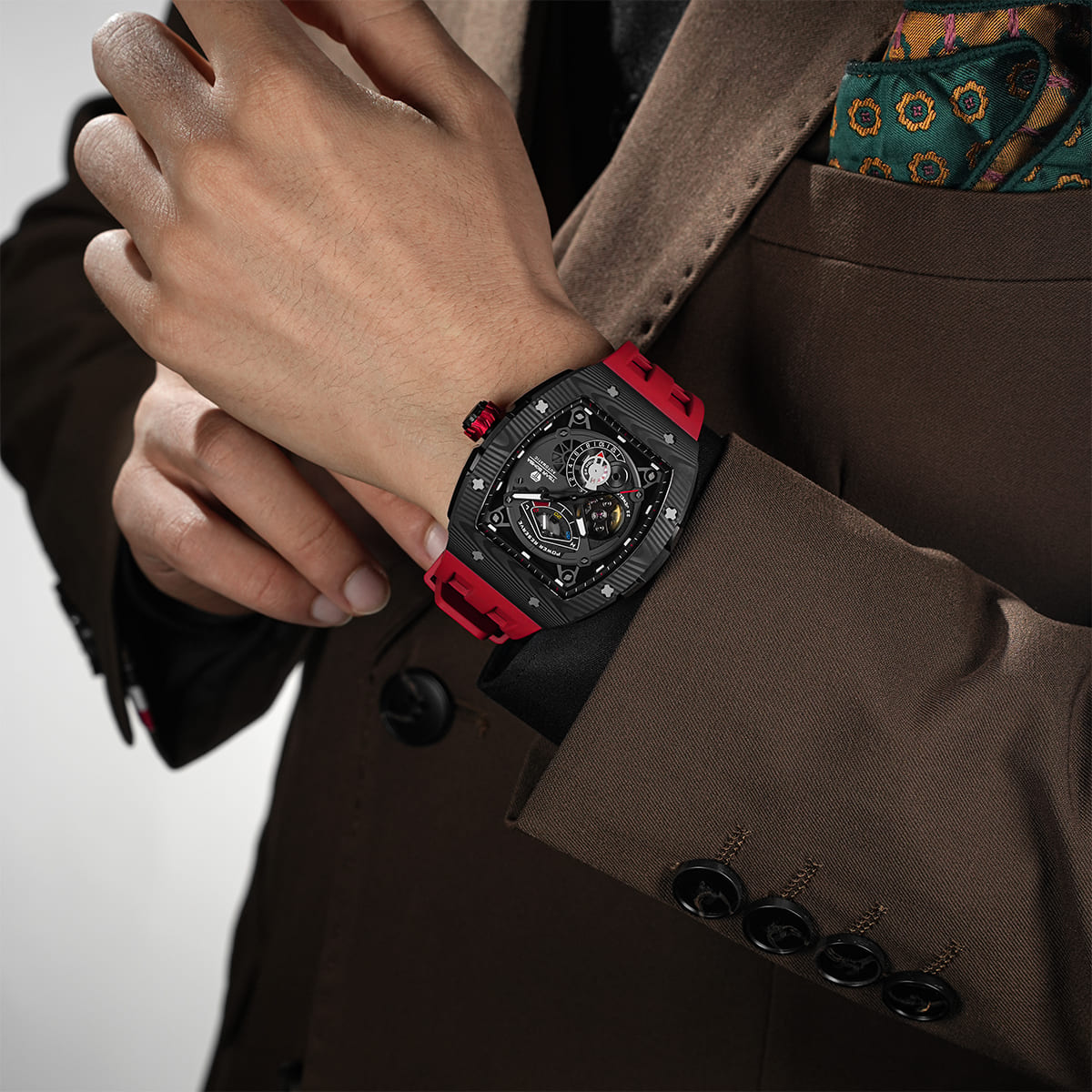 Tsarbomba Elemental TB8210CF Mechanical Carbon Fiber Watch
