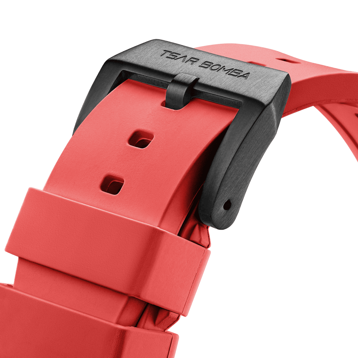 TSAR BOMBA Dark Matter Fluororubber Replacement Watch Strap