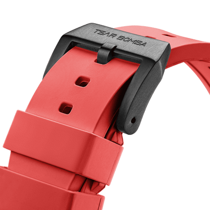 TSAR BOMBA Dark Matter Fluororubber Replacement Watch Strap