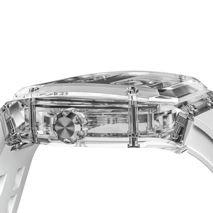TSAR BOMBA TB8223 Women's Tonneau Skeleton Watch