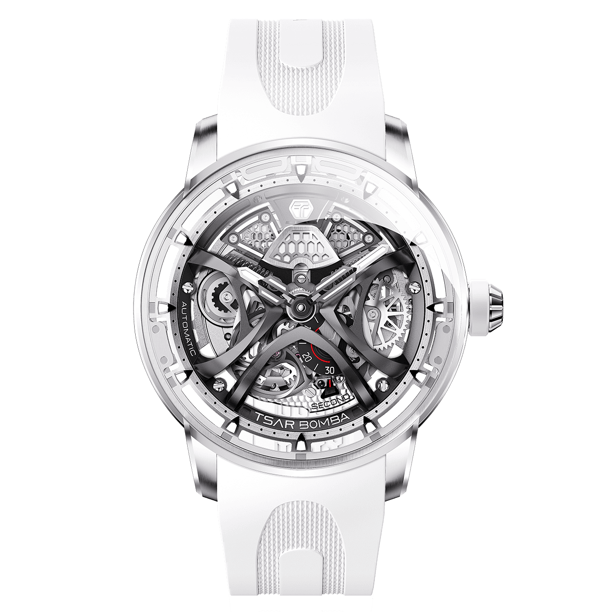Tsarbomba Skunk Works T1 Men's Mechanical Watch Silicone Strap