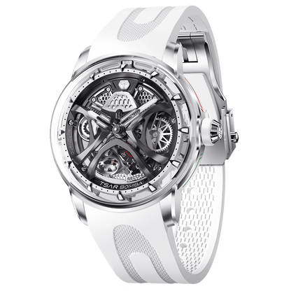 Tsarbomba Skunk Works T1 Men's Mechanical Watch Silicone Strap