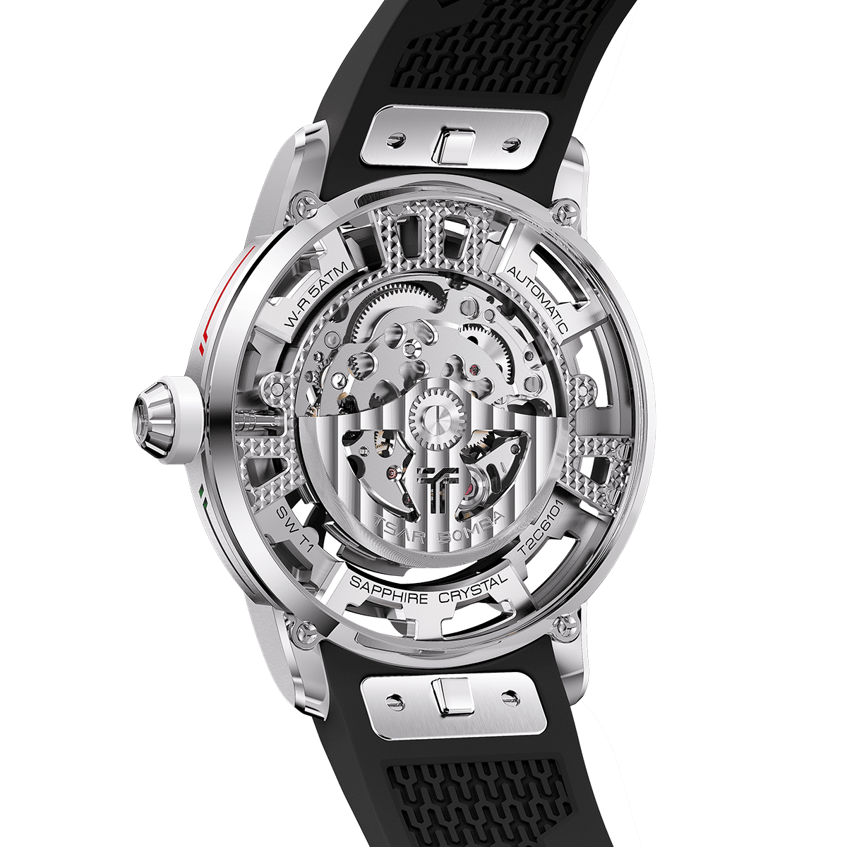 Tsarbomba Skunk Works T1 Men's Mechanical Watch Silicone Strap