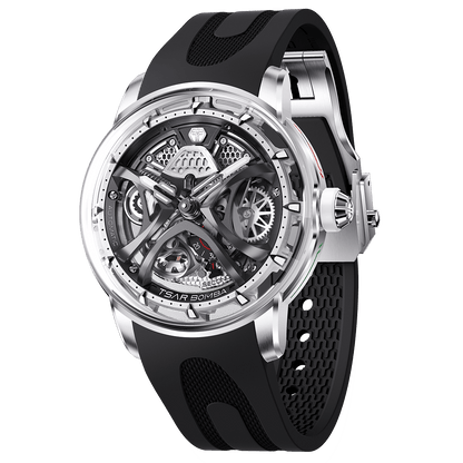 Tsarbomba Skunk Works T1 Men's Mechanical Watch Silicone Strap