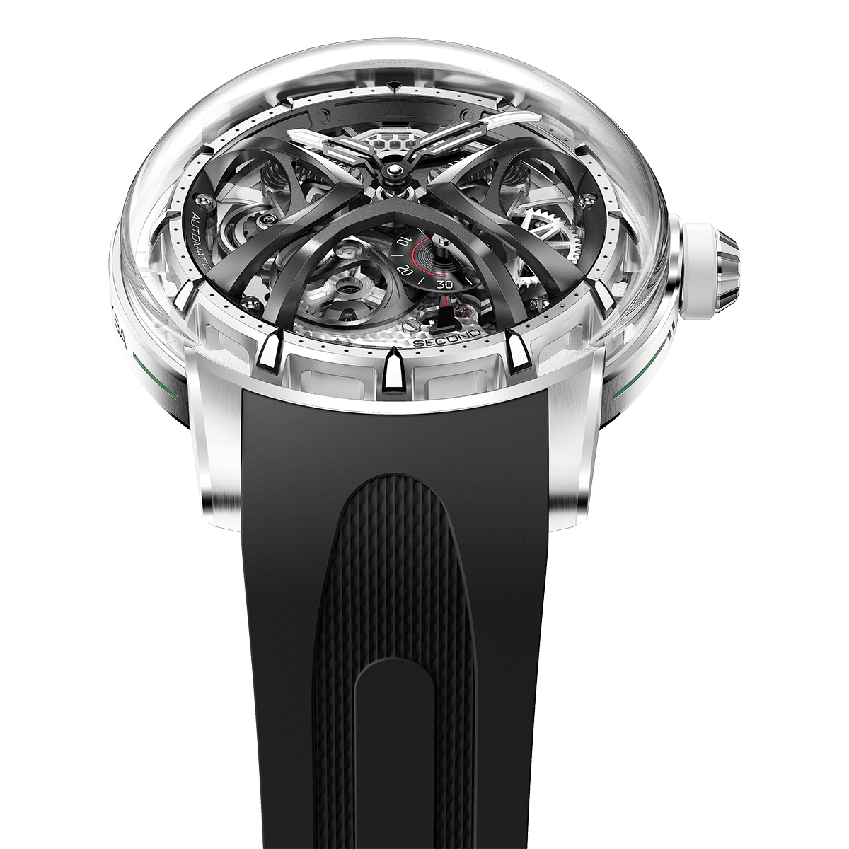 Tsarbomba Skunk Works T1 Men's Mechanical Watch Silicone Strap