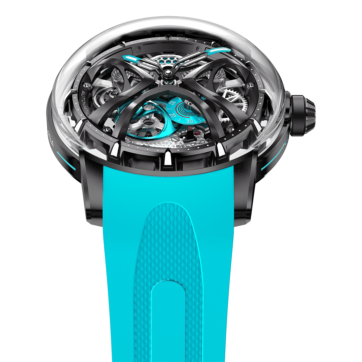 Tsarbomba Skunk Works T1 Men's Mechanical Watch Silicone Strap