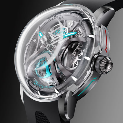 Tsarbomba Skunk Works T1 Men's Mechanical Watch Silicone Strap