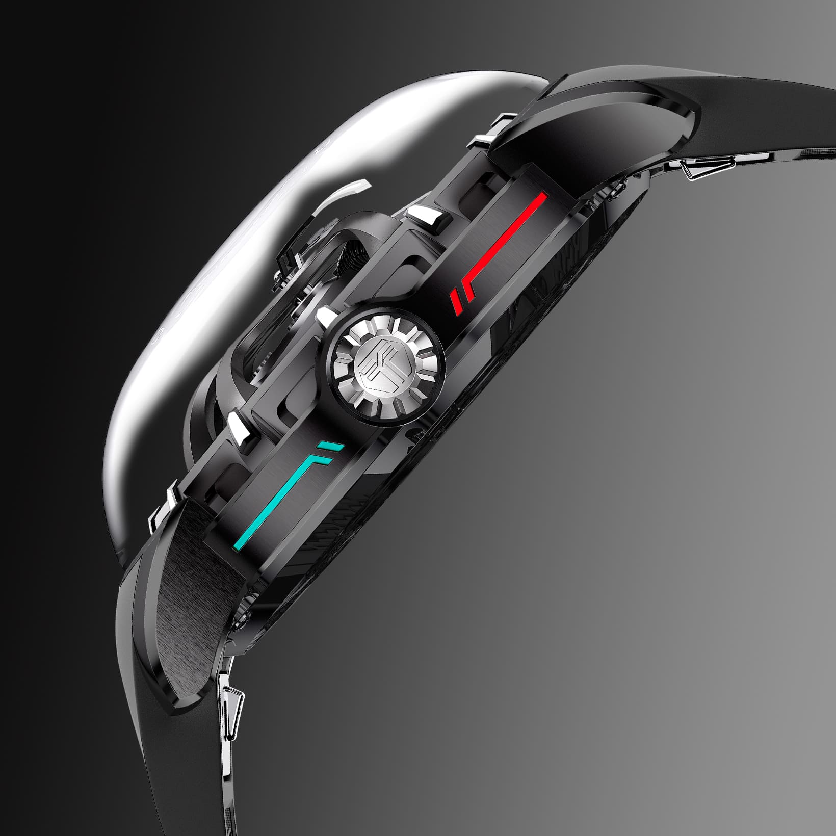 Tsarbomba Skunk Works T1 Men's Mechanical Watch Silicone Strap