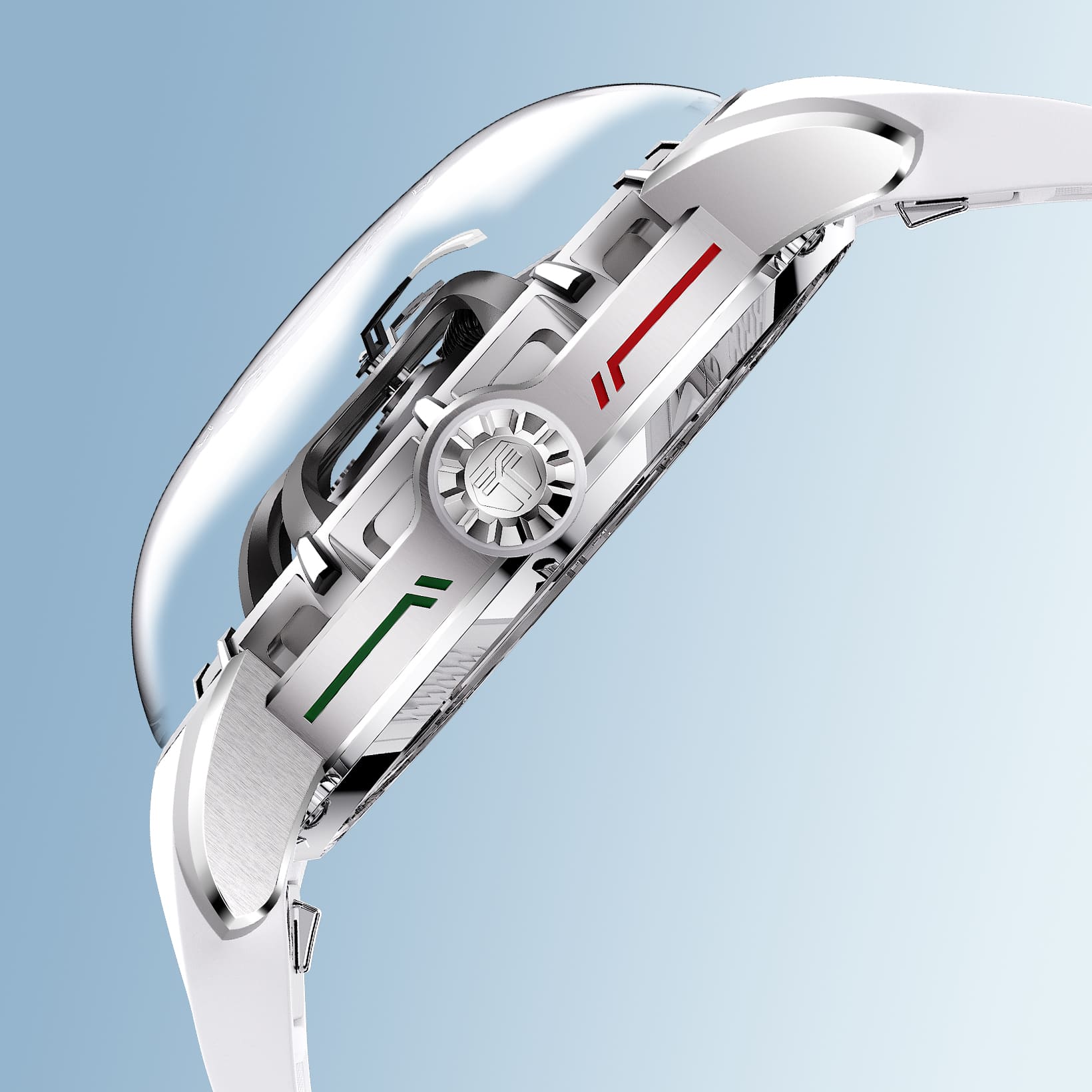 Tsarbomba Skunk Works T1 Men's Mechanical Watch Silicone Strap