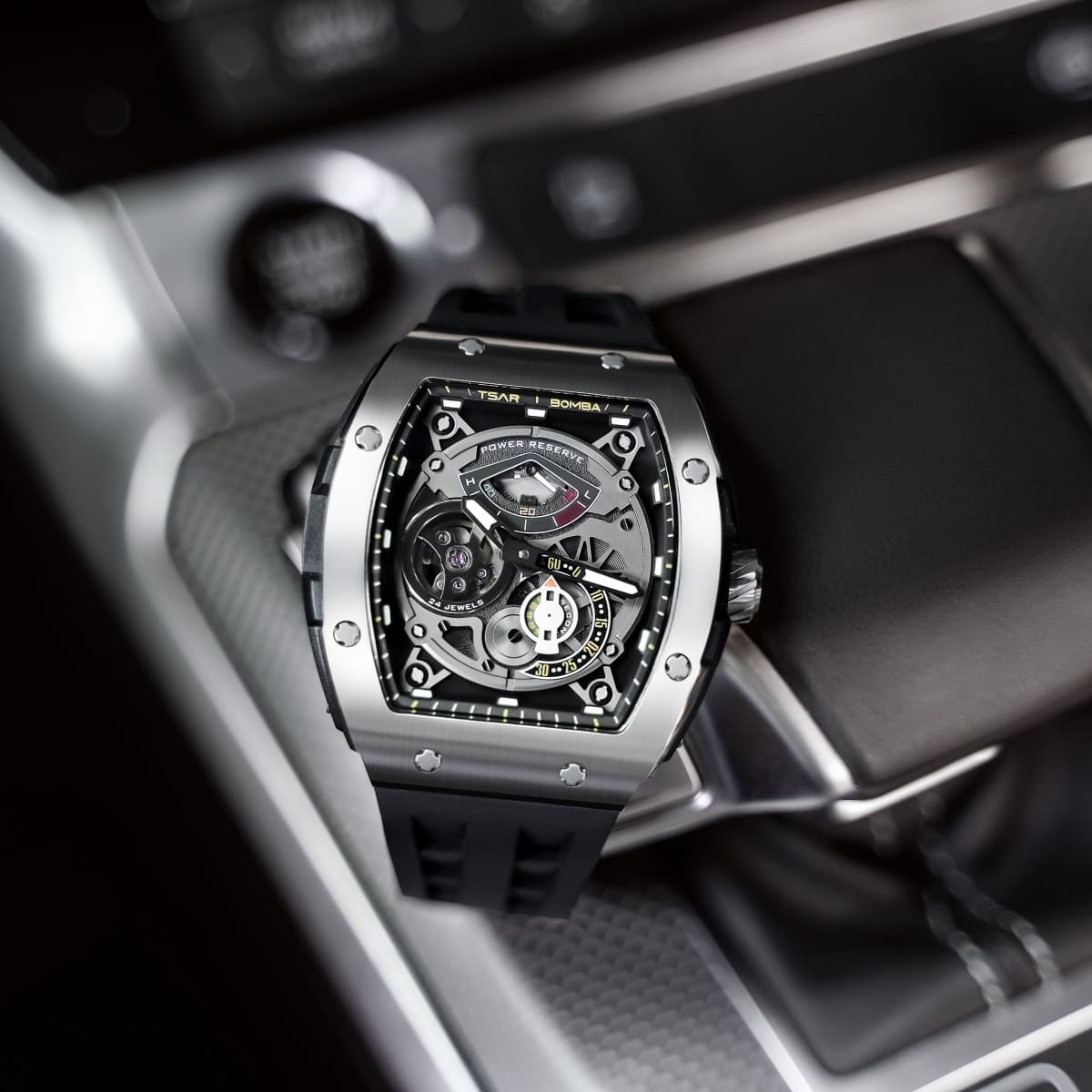 Tsarbomba Elemental TB8210A Men's Luxury Chronograph Watch