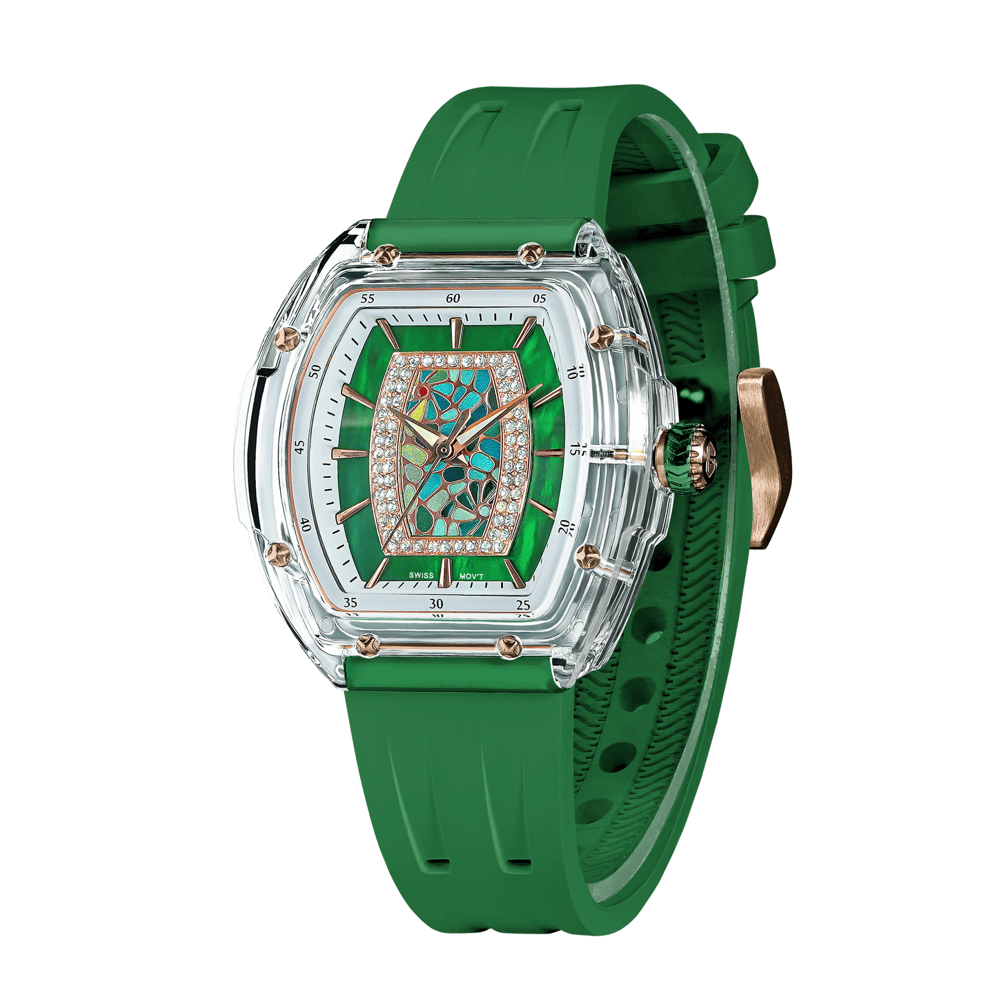 Tsar Bomba Nucleus Femme 2-TB8219 Women's Watch Transparent Case