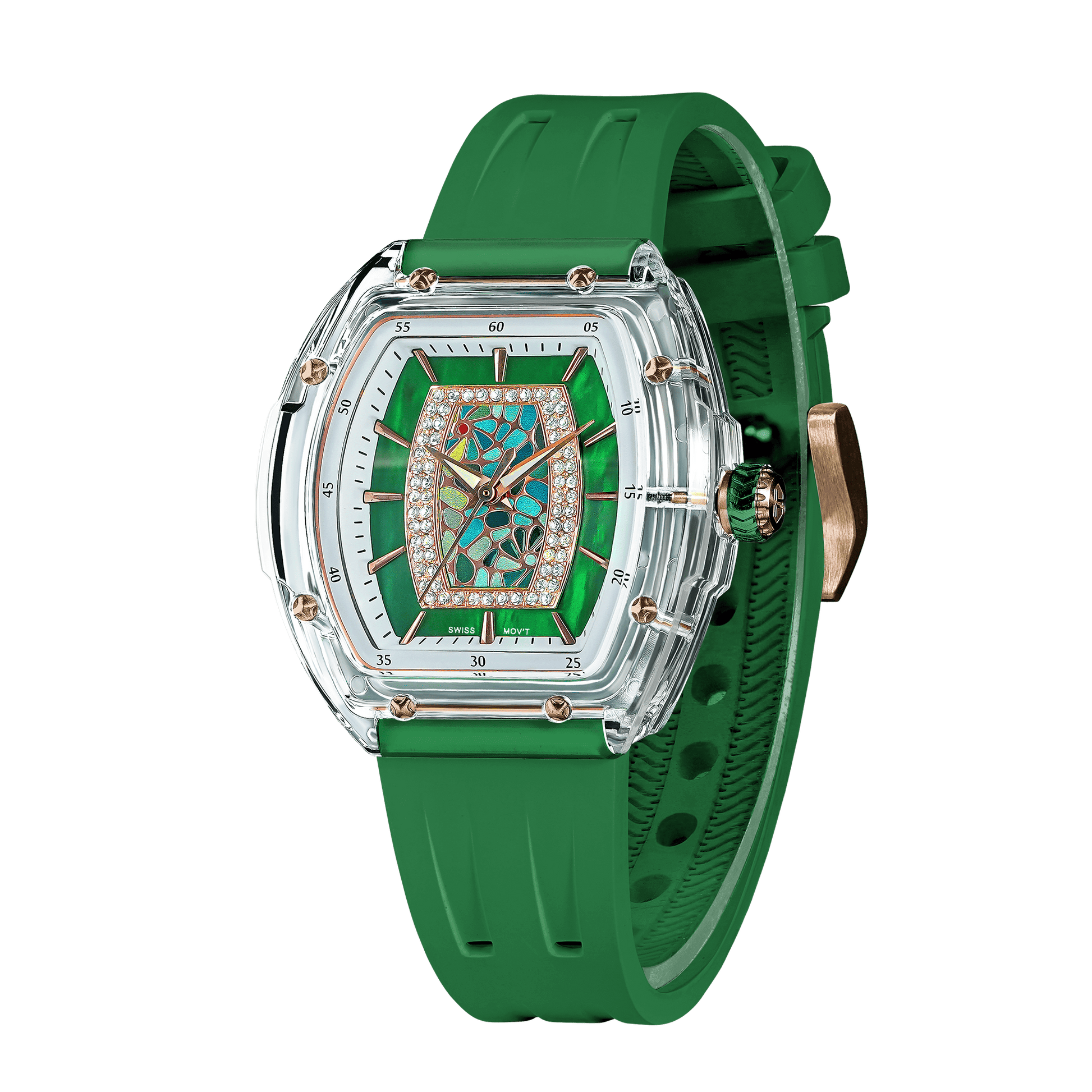 Tsar Bomba Nucleus Femme 2-TB8219 Women's Watch Transparent Case
