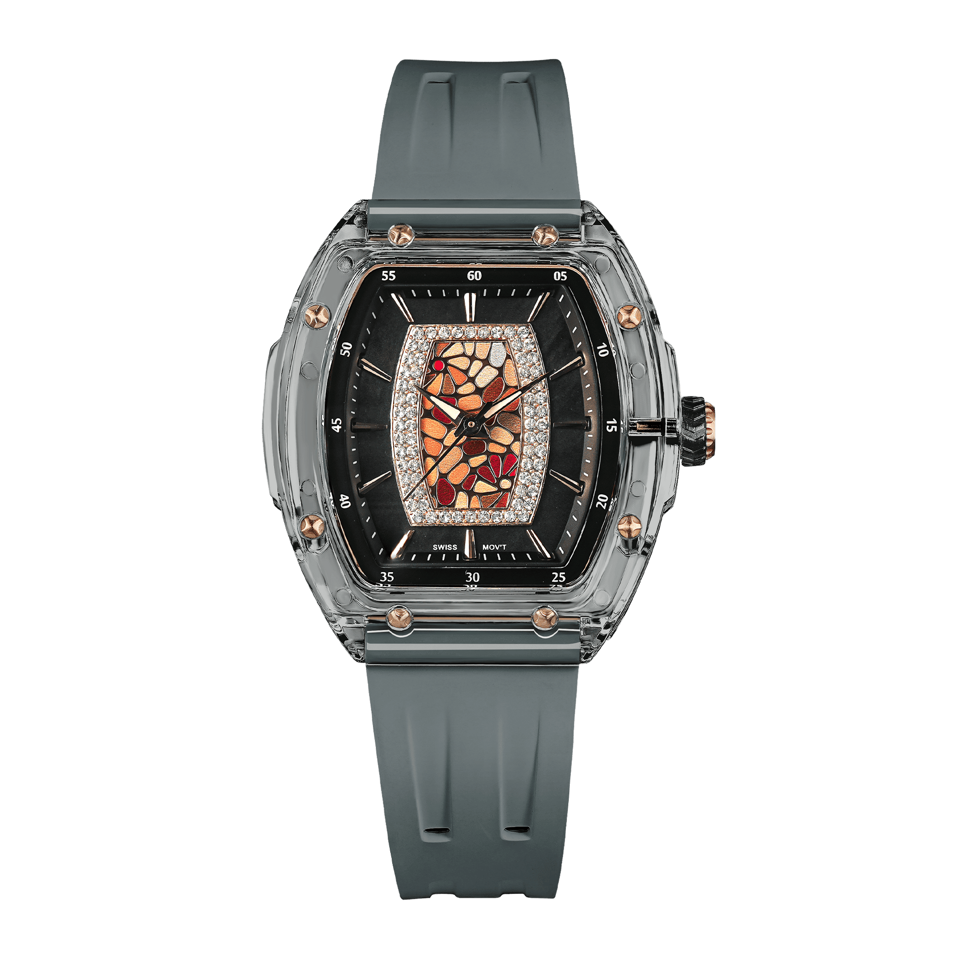Tsar Bomba Nucleus Femme 2-TB8219 Women's Watch Transparent Case