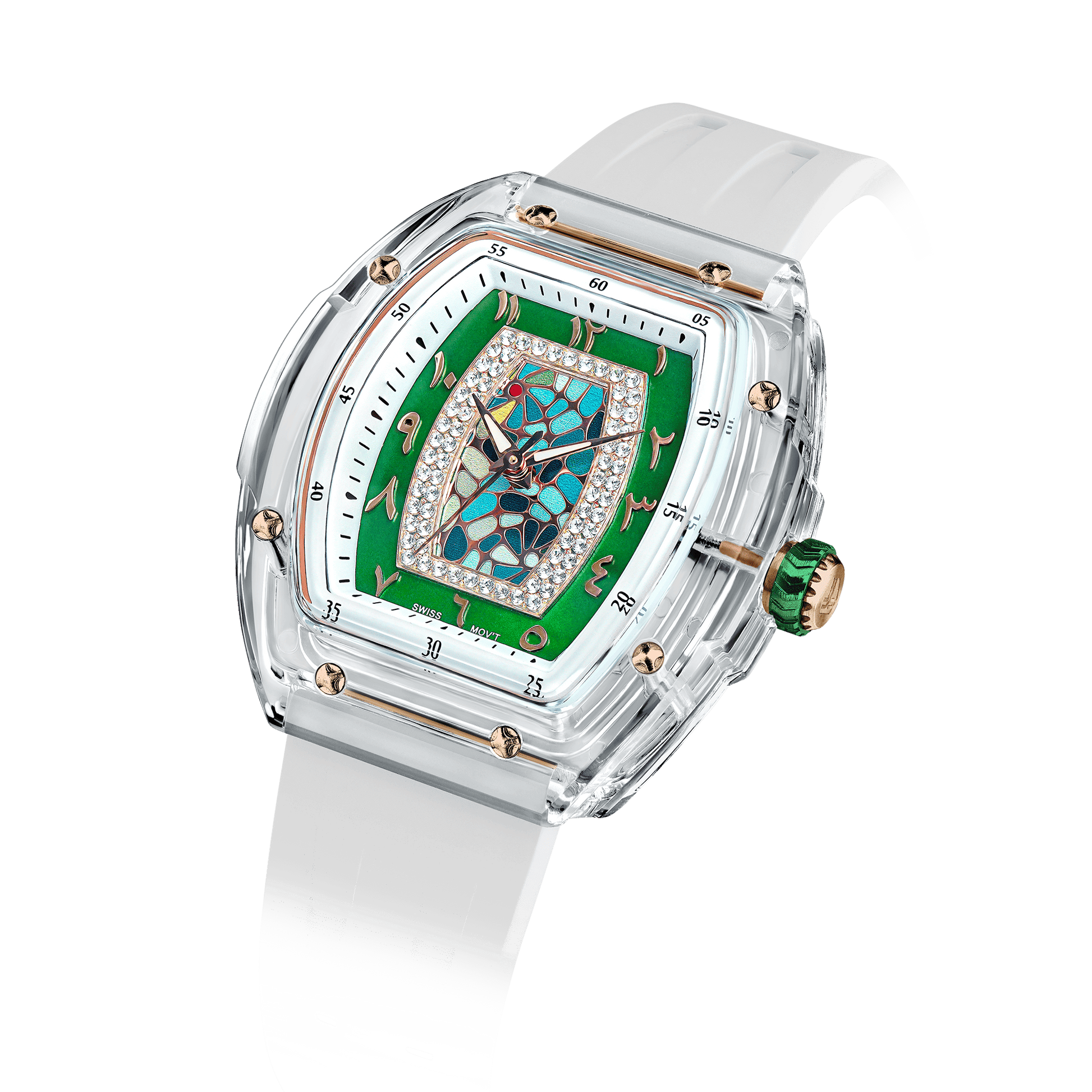 Tsar Bomba Nucleus Femme 2-TB8219 Women's Watch Transparent Case