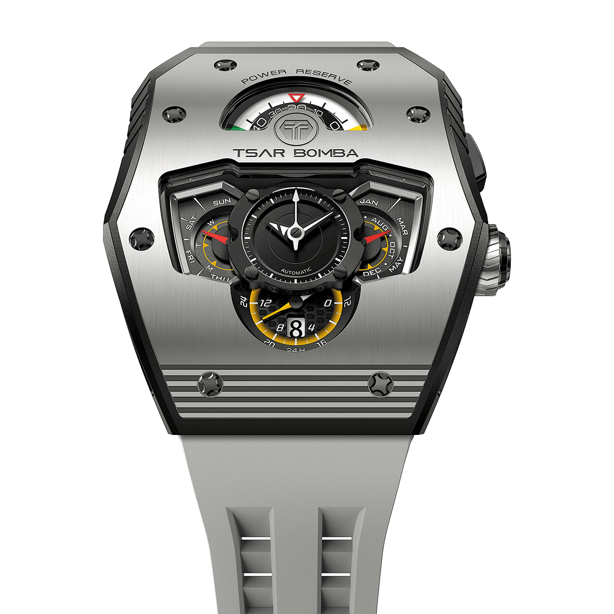 Tsarbomba Parallax Mechanical Watch Featuring Ceramic and Carbon Fiber