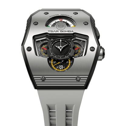 Tsarbomba Parallax Mechanical Watch Featuring Ceramic and Carbon Fiber