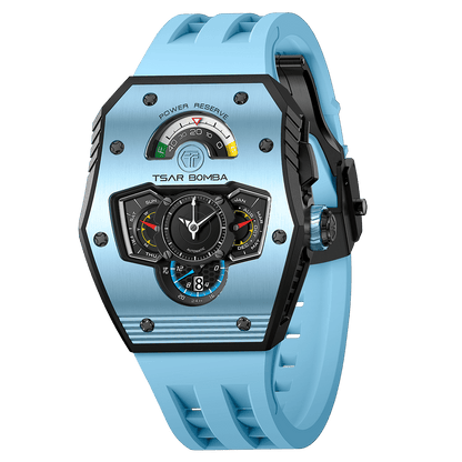 Tsarbomba Parallax Mechanical Watch Featuring Ceramic and Carbon Fiber