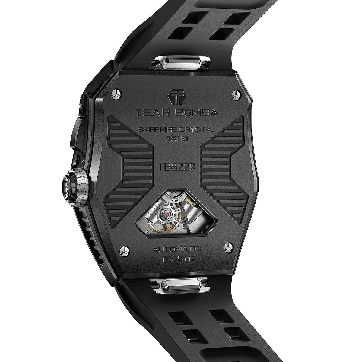 Tsarbomba Parallax Mechanical Watch Featuring Ceramic and Carbon Fiber