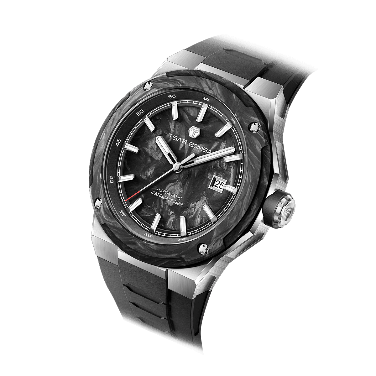 Tsarbomba Electron-Carbon-X II Mechanical Watch Carbon Fiber Dial