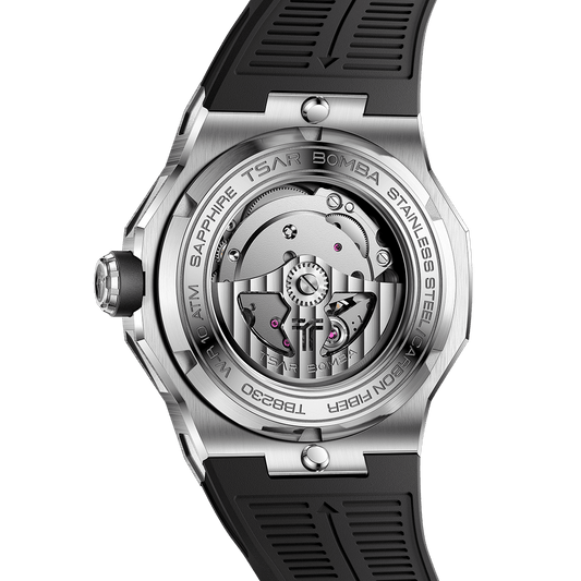 Tsarbomba Electron-Carbon-X II Mechanical Watch Carbon Fiber Dial