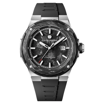 Tsarbomba Electron-Carbon-X II Mechanical Watch Carbon Fiber Dial