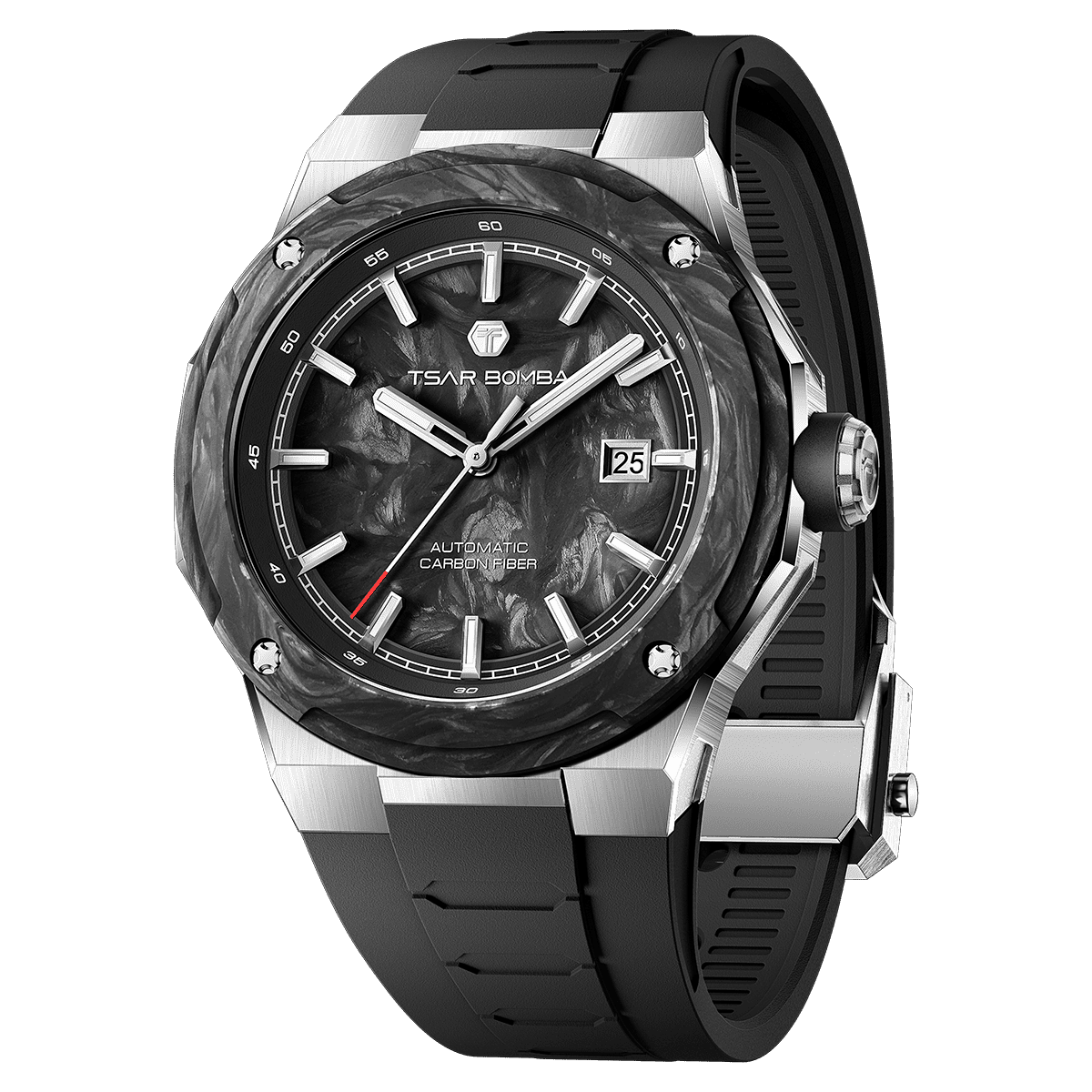 Tsarbomba Electron-Carbon-X II Mechanical Watch Carbon Fiber Dial