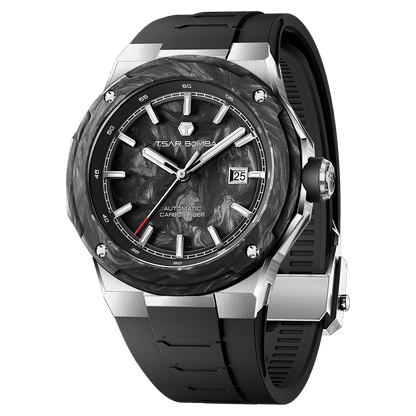 Tsarbomba Electron-Carbon-X II Mechanical Watch Carbon Fiber Dial