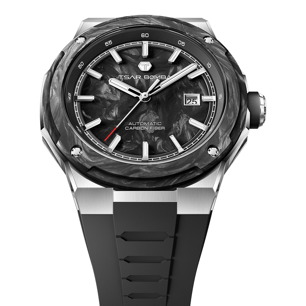 Tsarbomba Electron-Carbon-X II Mechanical Watch Carbon Fiber Dial