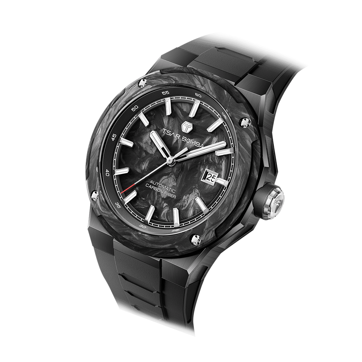Tsarbomba Electron-Carbon-X II Mechanical Watch Carbon Fiber Dial