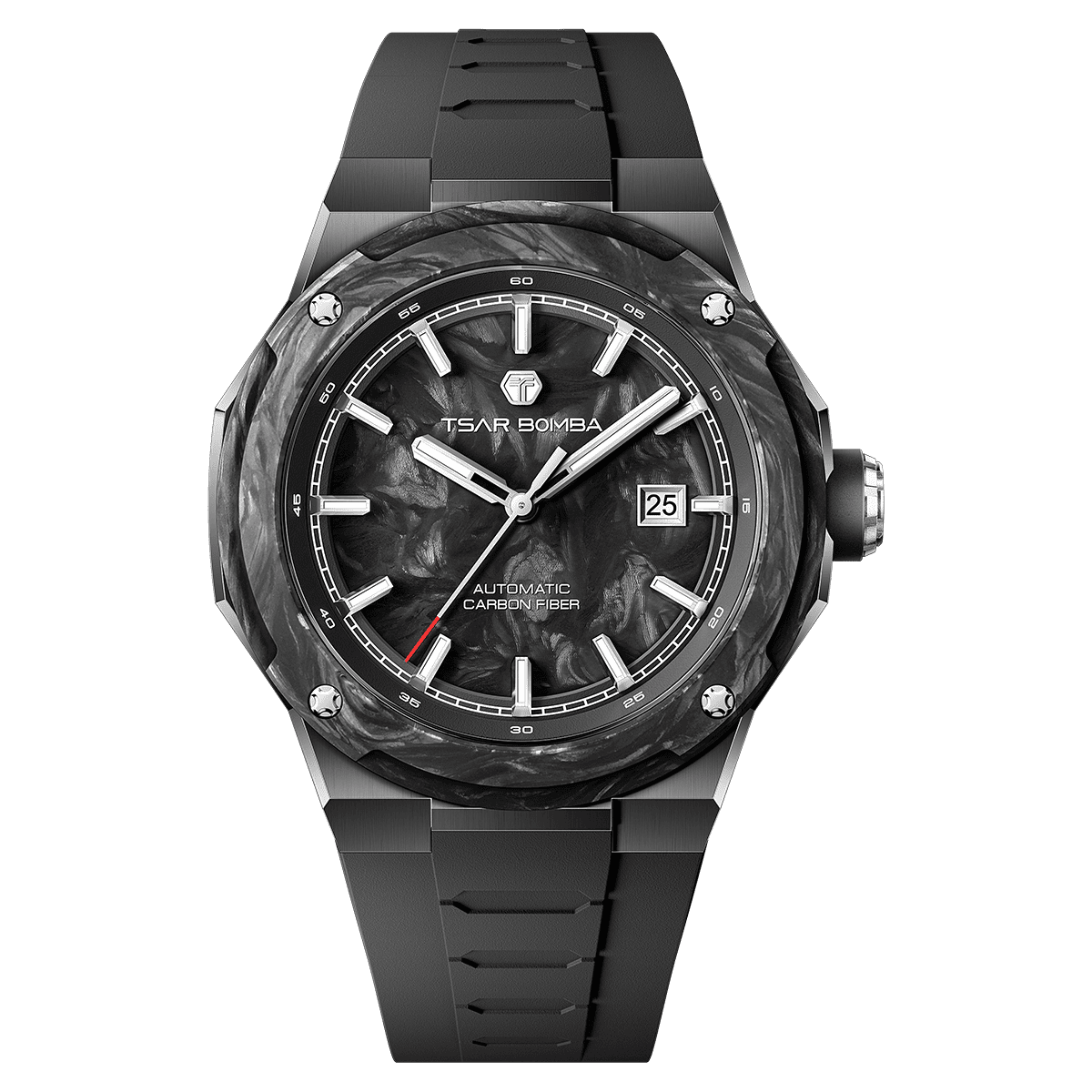 Tsarbomba Electron-Carbon-X II Mechanical Watch Carbon Fiber Dial