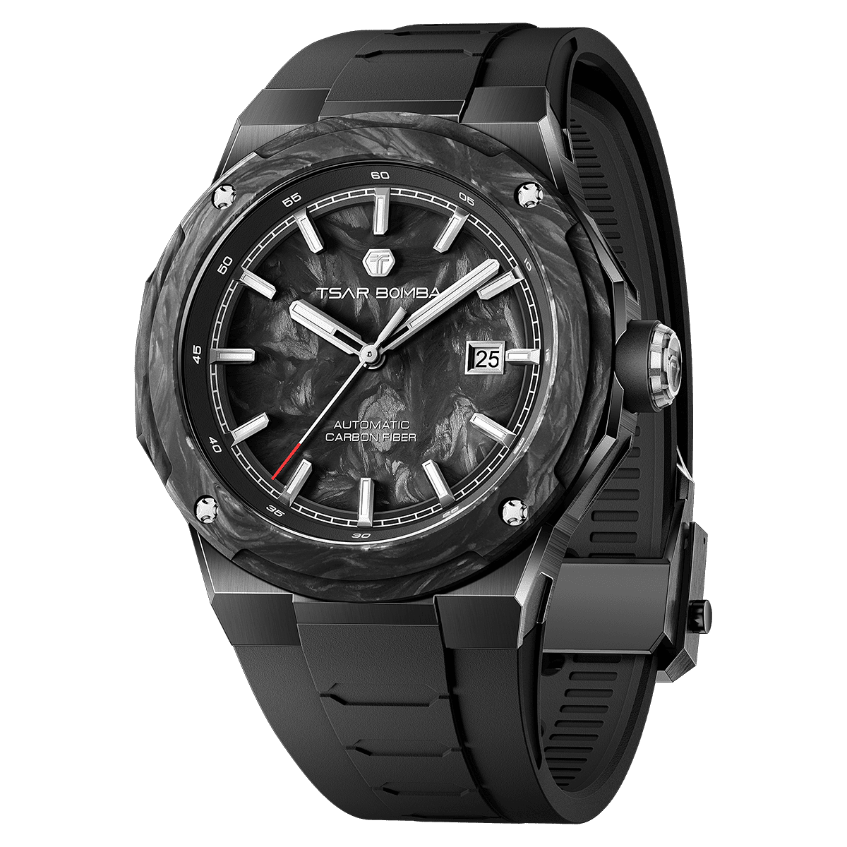 Tsarbomba Electron-Carbon-X II Mechanical Watch Carbon Fiber Dial