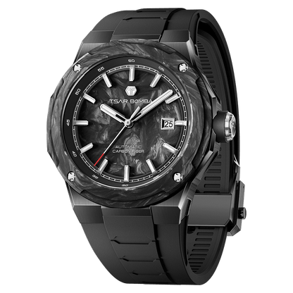 Tsarbomba Electron-Carbon-X II Mechanical Watch Carbon Fiber Dial