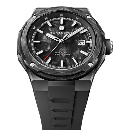 Tsarbomba Electron-Carbon-X II Mechanical Watch Carbon Fiber Dial
