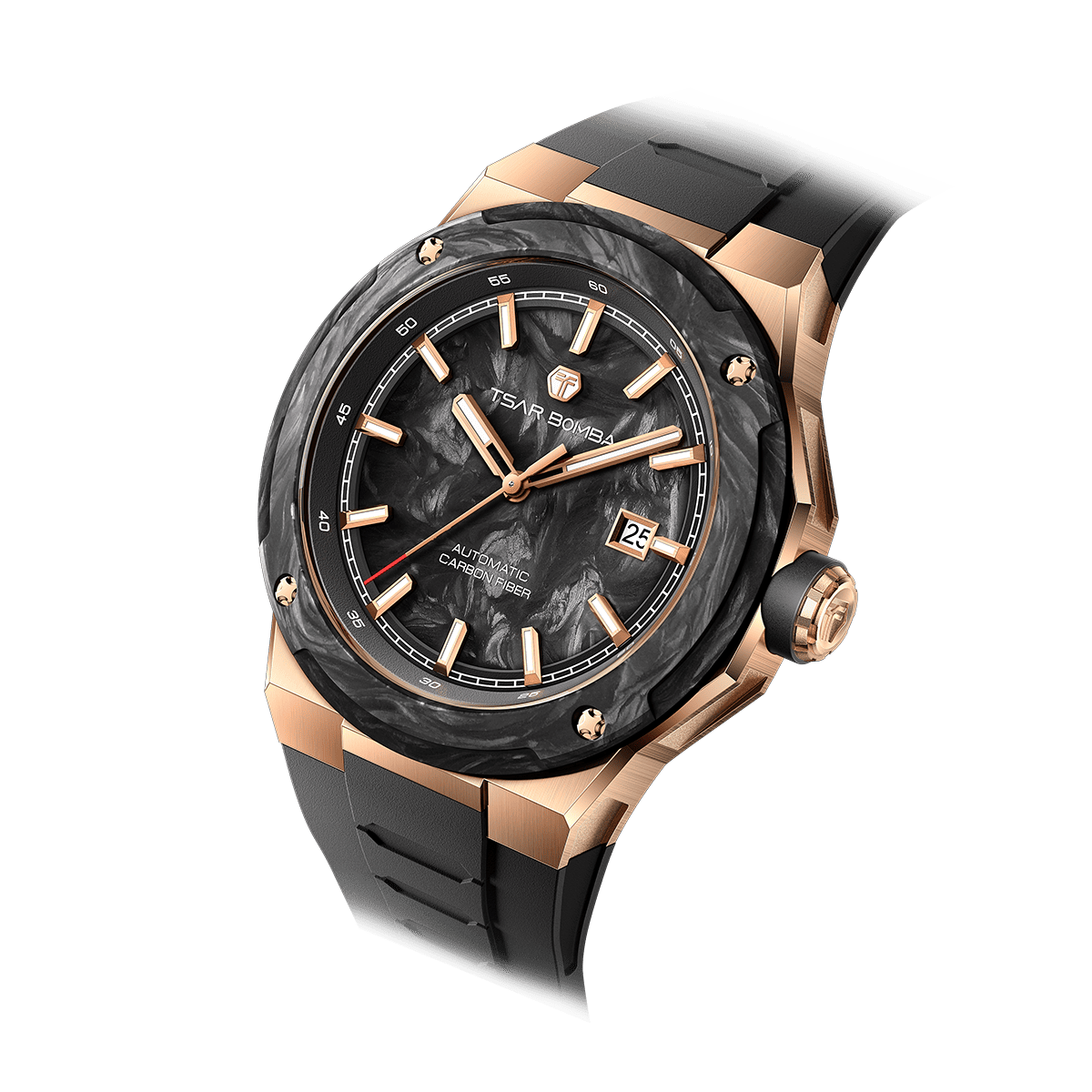 Tsarbomba Electron-Carbon-X II Mechanical Watch Carbon Fiber Dial