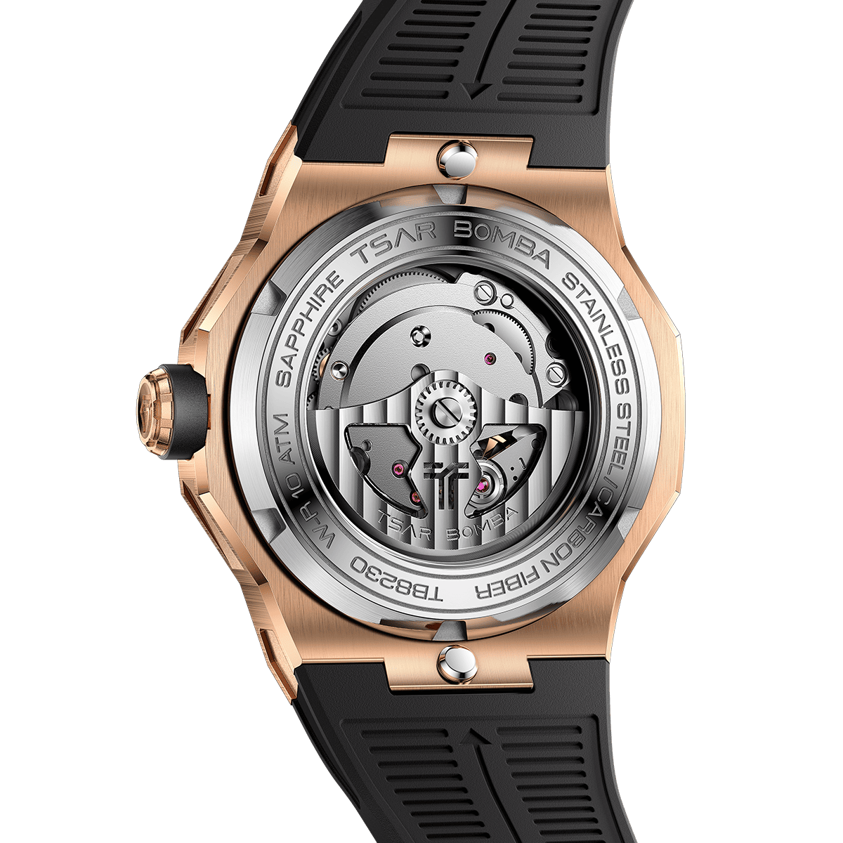 Tsarbomba Electron-Carbon-X II Mechanical Watch Carbon Fiber Dial