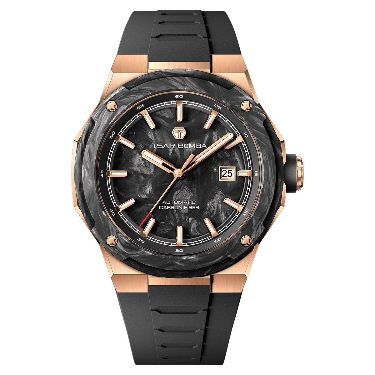 Tsarbomba Electron-Carbon-X II Mechanical Watch Carbon Fiber Dial