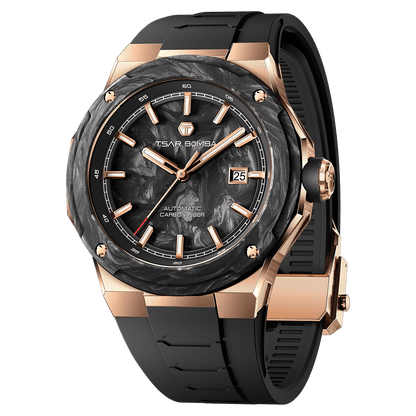Tsarbomba Electron-Carbon-X II Mechanical Watch Carbon Fiber Dial