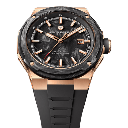 Tsarbomba Electron-Carbon-X II Mechanical Watch Carbon Fiber Dial