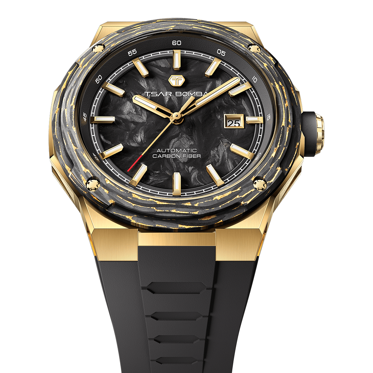 Tsarbomba Electron-Carbon-X II Mechanical Watch Carbon Fiber Dial