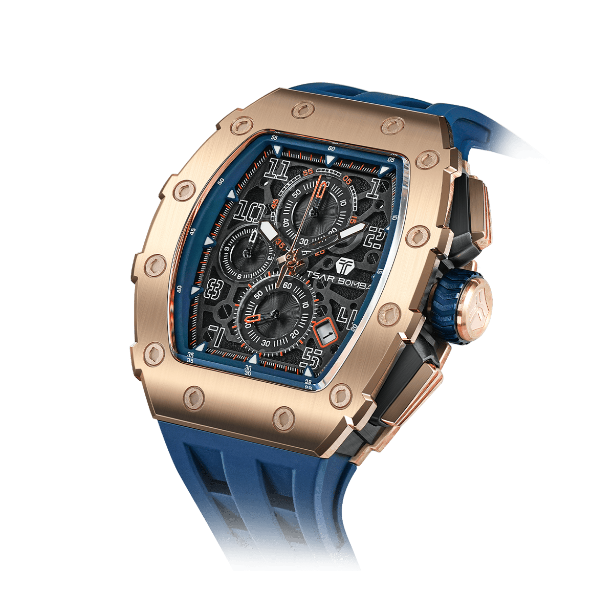 Tsarbomba Elemental TB8204Q Stainless Steel Quartz Chronograph Watch