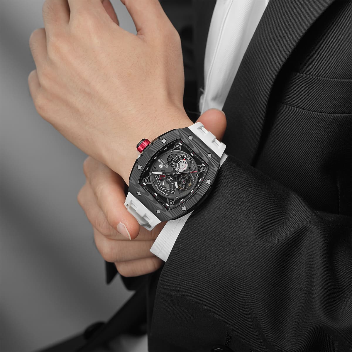 Tsarbomba Elemental TB8210CF Mechanical Carbon Fiber Watch