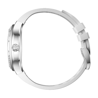 Tsarbomba Lumina Women's Tonneau Watch with Fluororubber Strap