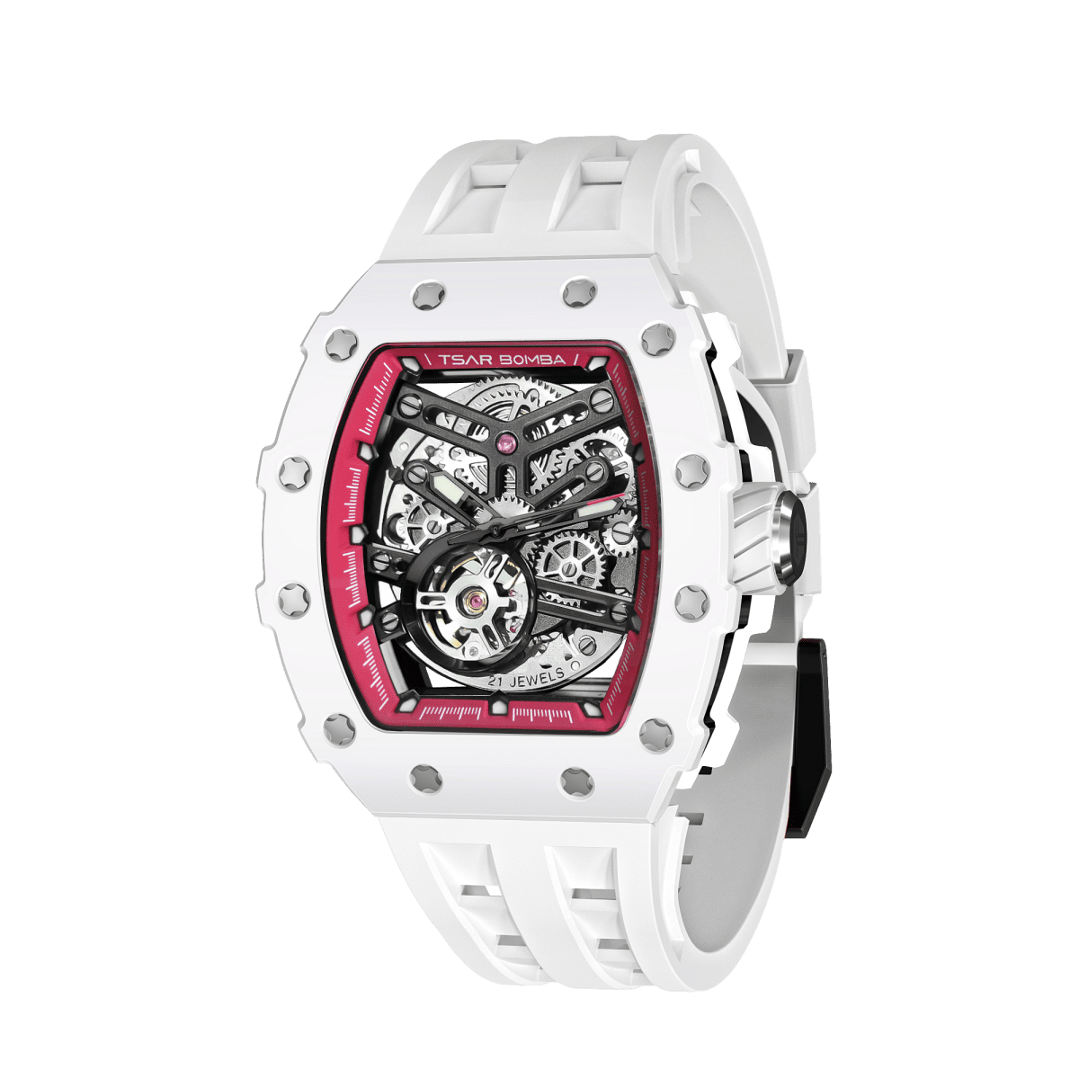 Tsarbomba Elemental TB8208C Men's Automatic Luxury Ceramic Wristwatch