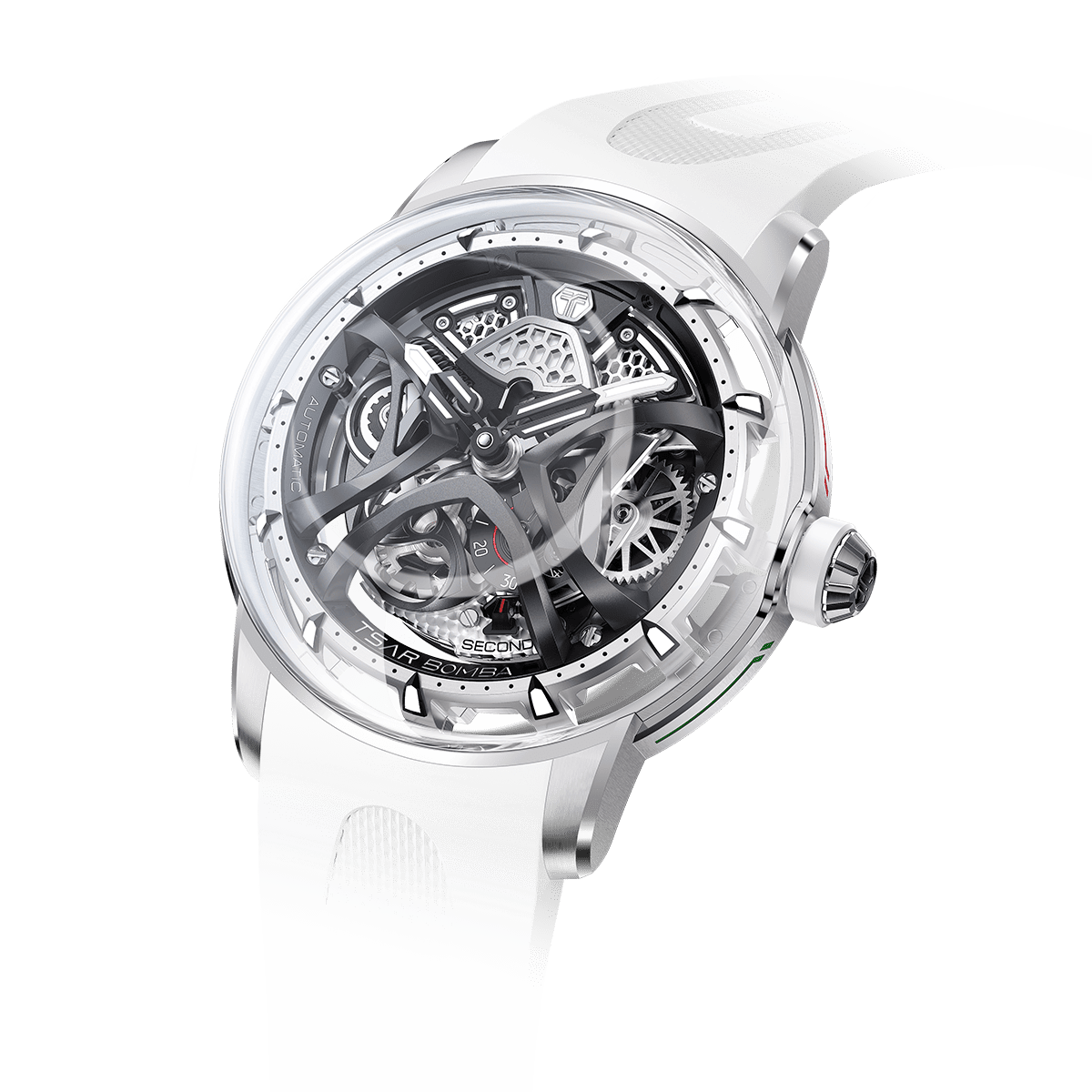 Tsarbomba Skunk Works T1 Men's Mechanical Watch Silicone Strap