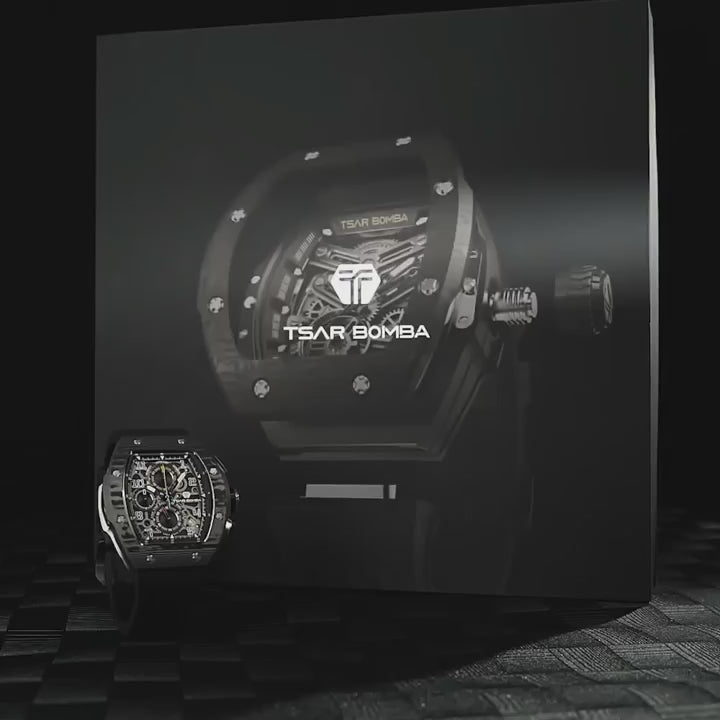 Tsarbomba Atomic TB8214 Interchangeable Calendar Watch 7-in-2 Set