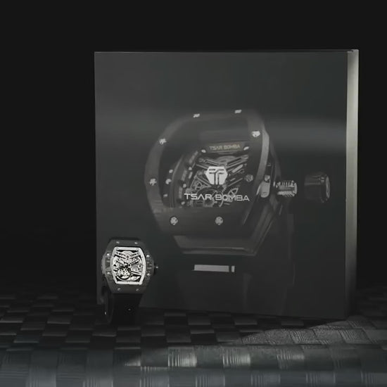 TSAR BOMBA Atomic TB8218 Automatic Watch FluoroRubber Set