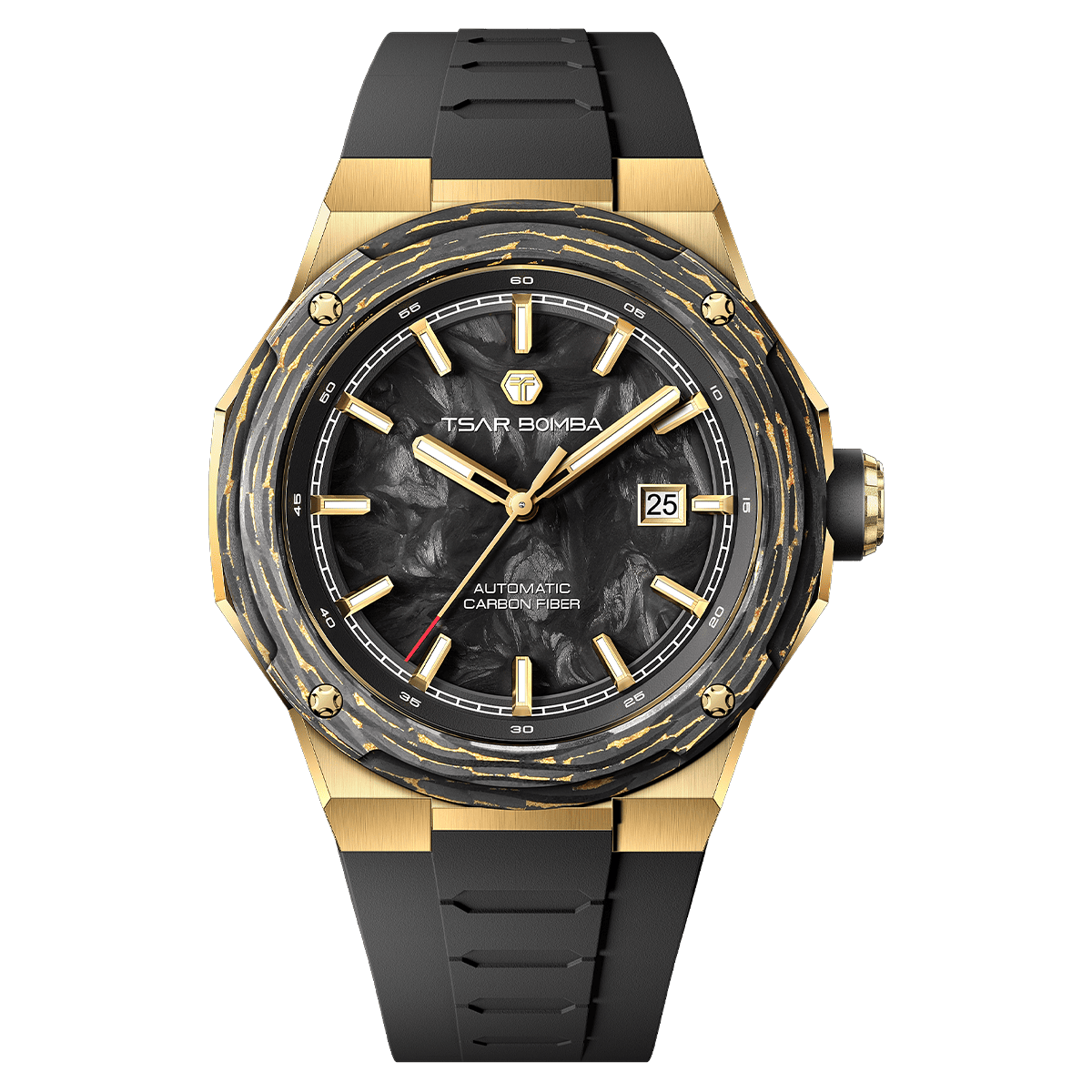 Tsarbomba Electron-Carbon-X II Mechanical Watch Carbon Fiber Dial